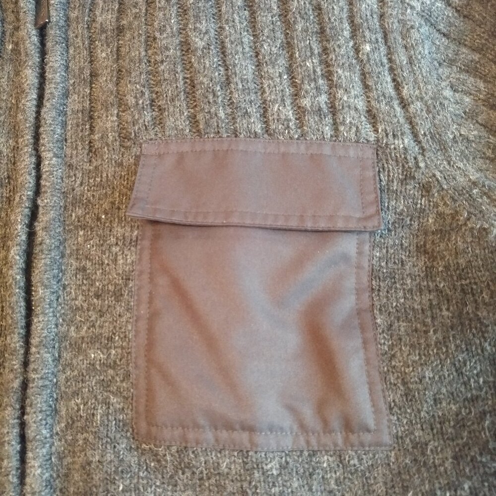 NWOT Alfani Knitted Jacket with a zipper and Removable Lining. - Picture 3 of 6
